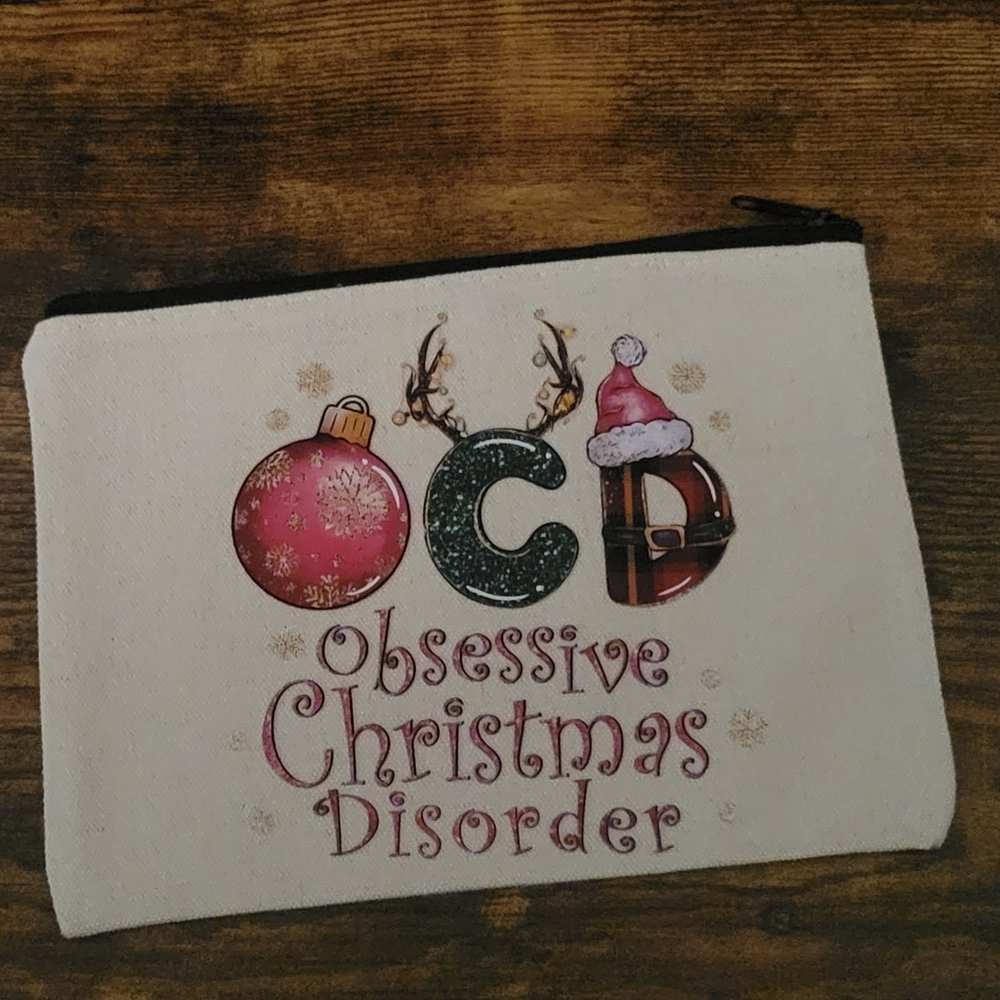 Christmas Themed Pouch with Fun Design